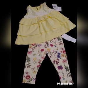 BCBGirls 2pc outfit dress set girls 12 month